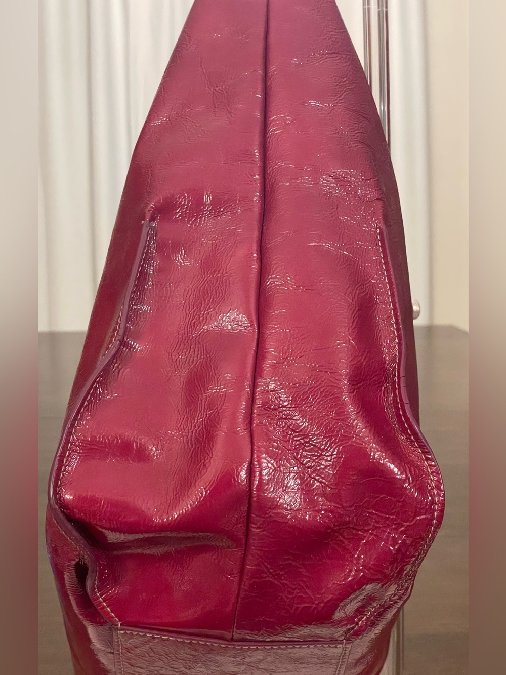 Furla Patent Leather Hobo Shoulder Bag - Picture 9 of 13